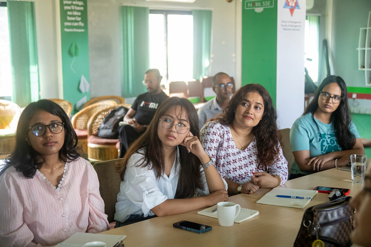 Dr. Krishna Khanal conducting corporate board room training